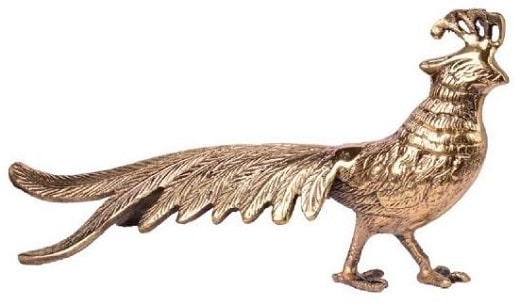 مجسمه طرح طاووس برنزی مدل A3