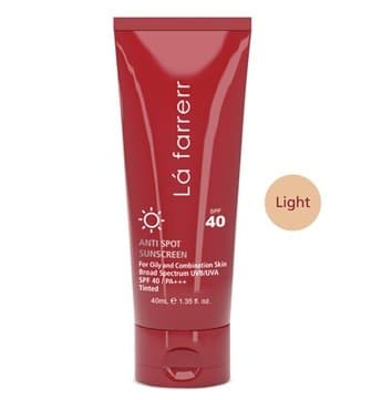 کرم ضد آفتاب و ضد لک رنگی لافارر مدل Oily And Acne-Prone Light 