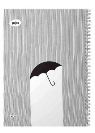 دفتر سیمی 80 برگ گاجکو طرح چتر با رایحه شکلات