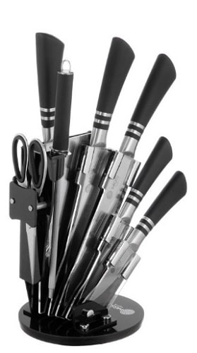 سرویس چاقو آشپزخانه 9 پارچه ام جی اس مدل KS-9024B