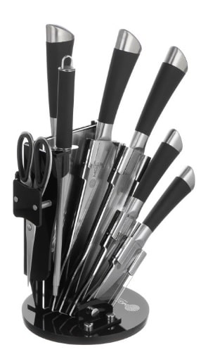 سرویس چاقو آشپزخانه 9 پارچه ام جی اس مدل KS-9022B