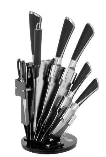سرویس چاقو آشپزخانه 9 پارچه ام جی اس مدل KS-9025B