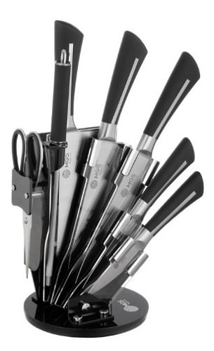 سرویس چاقو آشپزخانه 9 پارچه ام جی اس مدل KS-9023B