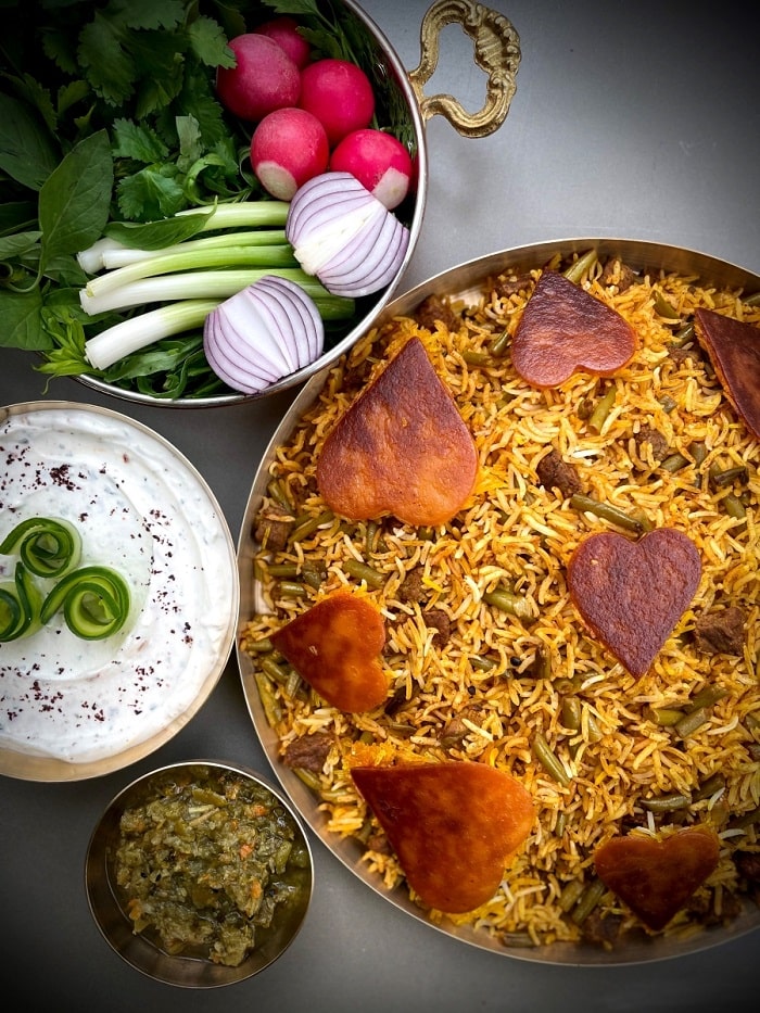 لوبیا پلو در لیست غذای نذری ماه رمضان