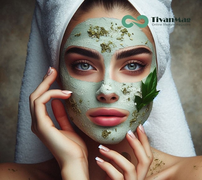 ماسک آرد برنج و چای سبز