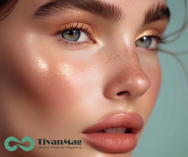 آرایش براق ساده