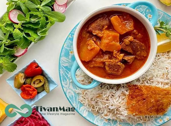 طرز پخت خورش کدو حلوایی