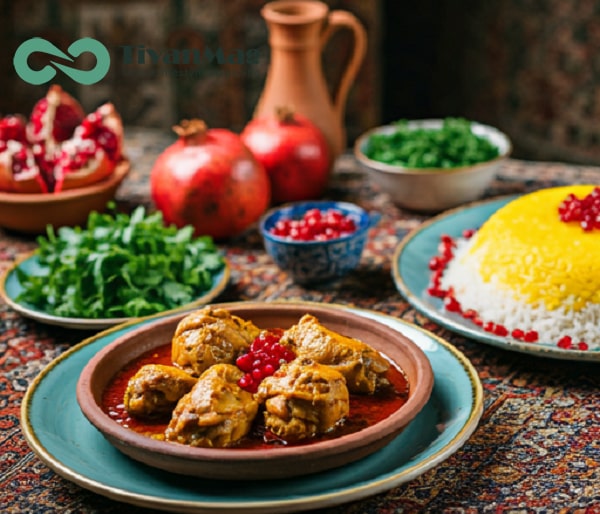 طرز تهیه خورش مرغ ناردونی شمالی واسه شب یلدا