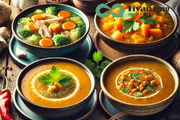 طرز تهیه سوپ خانگی برای سرماخوردگی